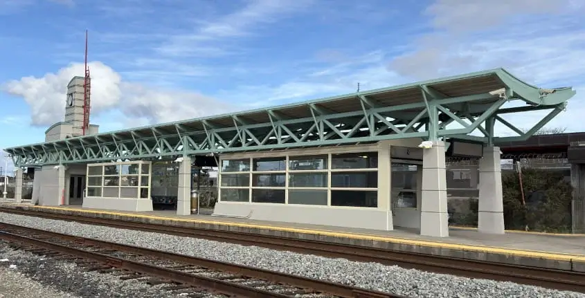 Richmond Amtrak Station platform with upgraded non-sacrificial anti-graffiti coating system provided by Blackhawk Painting, Inc.